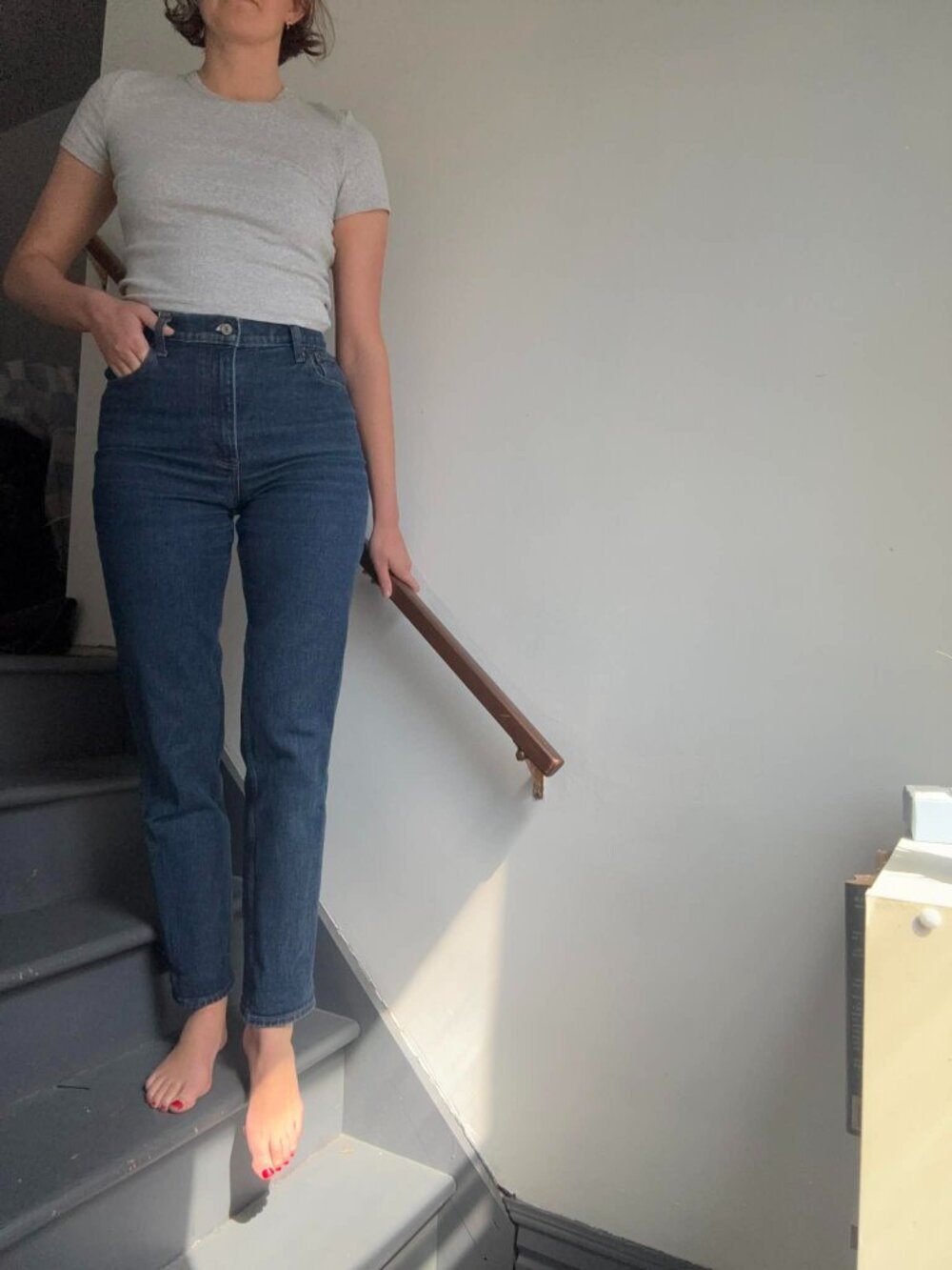 Abercrombie & Fitch - Ultra High Rise 90s Straight Jean - LONG LENGTH